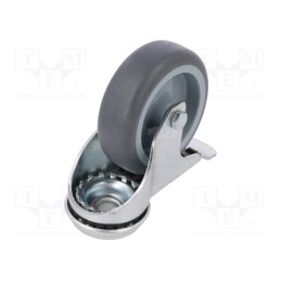 1 pcs x RADER - KMA-TPA 75S-HC - Transport wheel, Ø: 75mm, W: 25mm, H: 100mm, torsional with lock