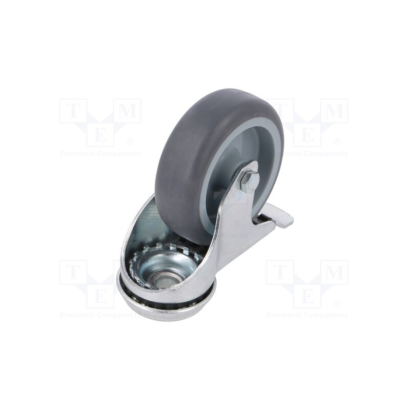 1 pcs x RADER - KMA-TPA 75S-HC - Transport wheel, Ø: 75mm, W: 25mm, H: 100mm, torsional with lock