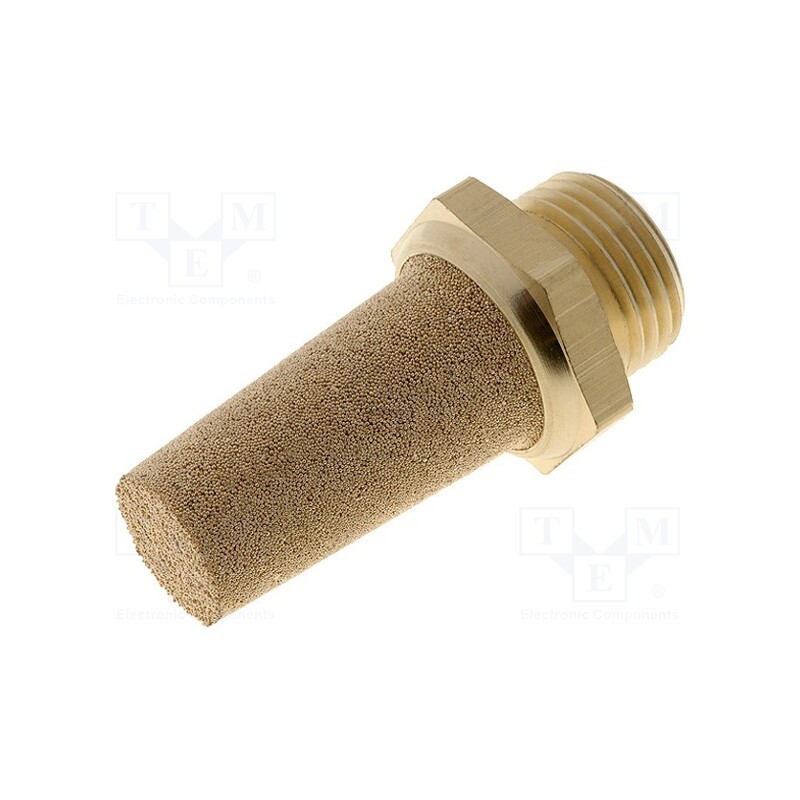 1 pcs x NORGREN HERION-T40C4800 - Sound suppression silencer, max.10bar, Thread: BSP 1/2', outside