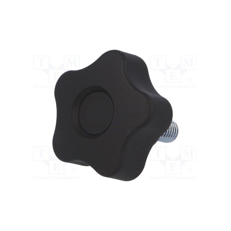 1 pcs x ELESA+GANTER - VCT.40 P-M8X16-C9 - Knob, Ø: 40mm, Ext.thread: M8, 16mm, H: 27mm, technopolymer PP