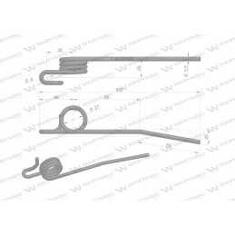 Flexible right finger z56958 john deere warynski