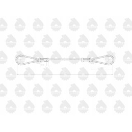 Hood cable l 1335mm c 330 original ursus