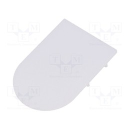 1 pcg x TOPMET - V4540038 - Cap for LED profiles, milky, 20pcs, plexiglass PMMA, VARIO30-02