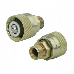 Screwed quick connector, old type, valve, M18 plug