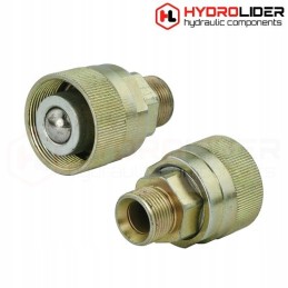 Screwed quick connector, old type, valve, M18 plug