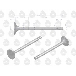 Exhaust valve c 330 original ursus 50008480u