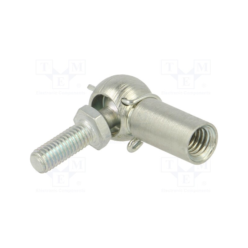 1 pcs x PNEUMAT-92220-6-5 - Mounting element for gas spring, Mat: zinc plated steel, 8mm