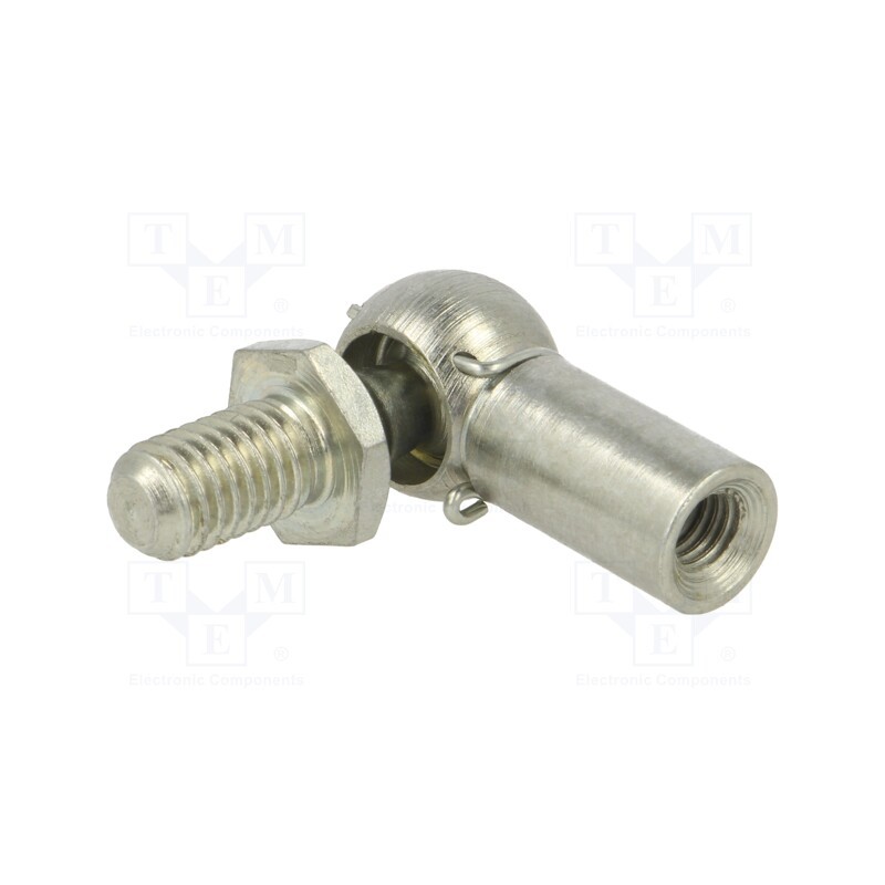 1 pcs x PNEUMAT-92220-10E - Mounting element for gas spring, Mat: zinc plated steel, 10mm