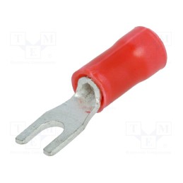 5 pcs x TE Connectivity - 165004 - Tip: fork, M3, 0.25÷1.6mm2, crimped, for cable, insulated, tinned