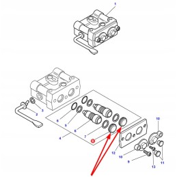 3903459m1 rubber seal for hydraulic connector