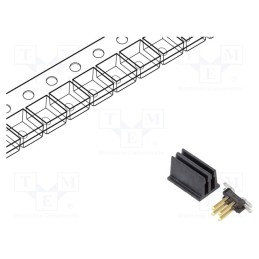 5 pcs x Amphenol Communications Solutions - 20021121-00004C4LF - Pin header, pin strips, Minitek127®, male, PIN: 4, vertical, 1.