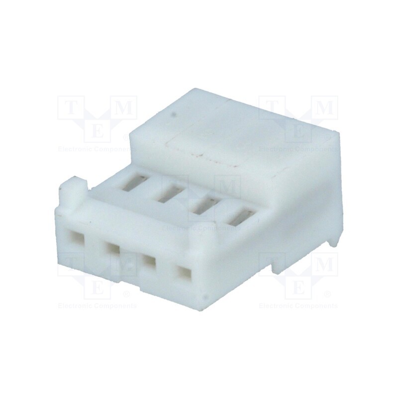 5 pcs x TE Connectivity - 3-643814-4 - Plug, wire-board, female, PIN: 4, polarized, 2.54mm, IDC, for cable