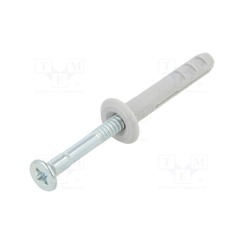 1 pcg x FISCHER - 50338 - Plastic anchor, with screw, 5x30, zinc-plated steel, N, 100pcs.