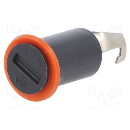 1 pcs x LITTELFUSE - 85600001009 - Fuse holder, 5x20mm, on panel, black, UL94V-0, Cutout: Ø8.3mm, 856