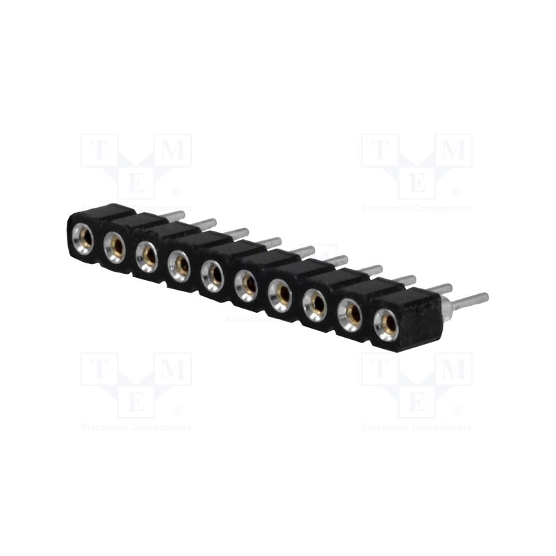 5 pcs x CONNFLY - DS1002-01-1*10V13 - Socket, pin strips, female, PIN: 10, turned contacts, straight