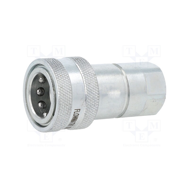1 pcs x PNEUMAT-242.02 OC - Quick connection coupling, max.300bar, G 3/8', double-sided