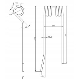 Finger of the Mesko S carousel rake
