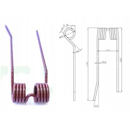 Finger of the Mesko S carousel rake