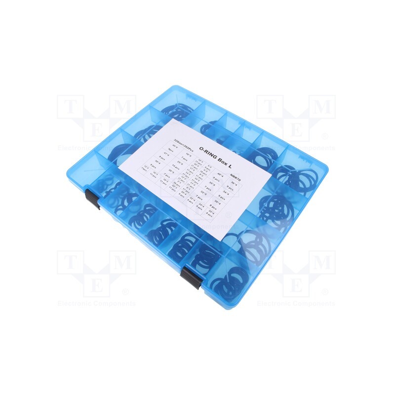1 pcg x ORING USZCZELNIENIA TECHNICZNE - OBOX-392-NBR-M - O-ring set, NBR rubber, metric, 392pcs.
