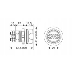 Power switch and ground disconnector 12v 24v