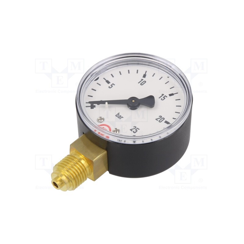 1 pcs x PNEUMAT-108-K - Manometer, 0÷25bar, 50mm, non-aggressive liquids,inert gases