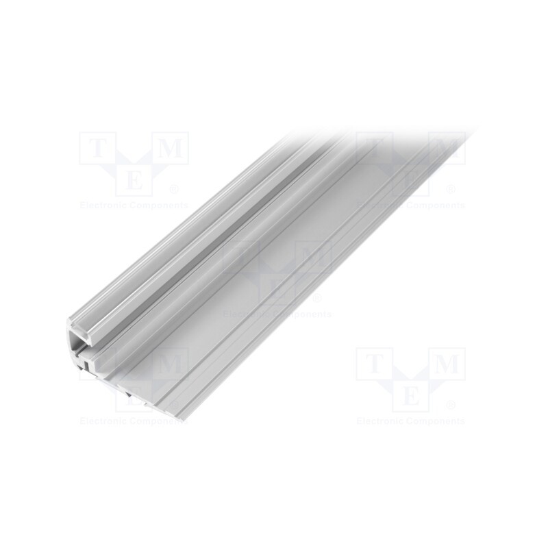 1 pcs x OPTOFLASH - OF-PROFSTEP -AS - Profiles for LED modules, transparent, L: 1m, STEP, aluminium