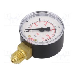 1 pcs x PNEUMAT-107-KD - Manometer, 16bar, 50mm, non-aggressive liquids,inert gases