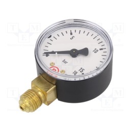 1 pcs x PNEUMAT-107-K - Manometer, 0÷16bar, 50mm, non-aggressive liquids,inert gases