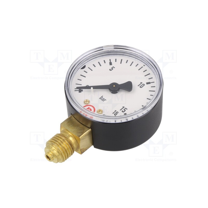 1 pcs x PNEUMAT-107-K - Manometer, 0÷16bar, 50mm, non-aggressive liquids,inert gases
