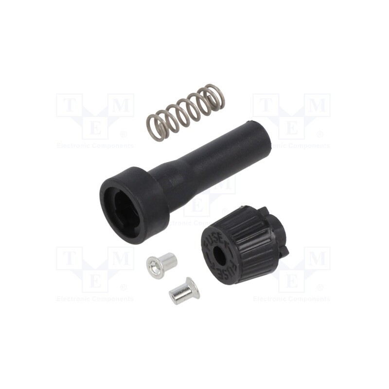 1 pcs x EATON/BUSSMANN - BK-HHJ-A-R - Fuse holder, cylindrical fuses, 6.3x32mm, on cable, Imax: 10A