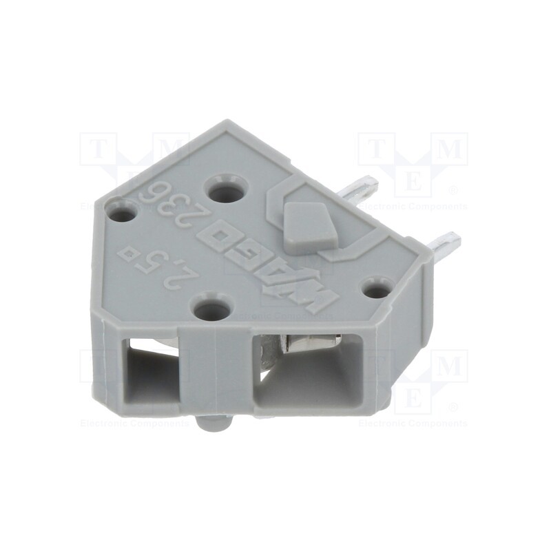5 pcs x WAGO - 236-401 - PCB terminal block, angled 45°, 5.08mm, ways: 1, on PCBs, terminal