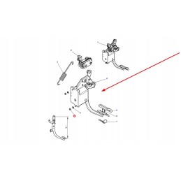 4348232m93 clutch pedal kit