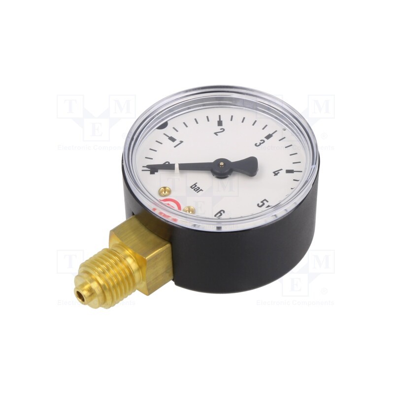 1 pcs x PNEUMAT-105-K - Manometer, 0÷6bar, 50mm, non-aggressive liquids,inert gases