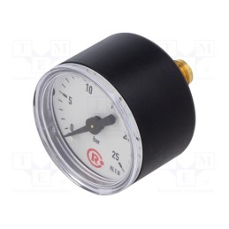 1 pcs x PNEUMAT-110.48-K - Manometer, 0÷25bar, 40mm, non-aggressive liquids,inert gases