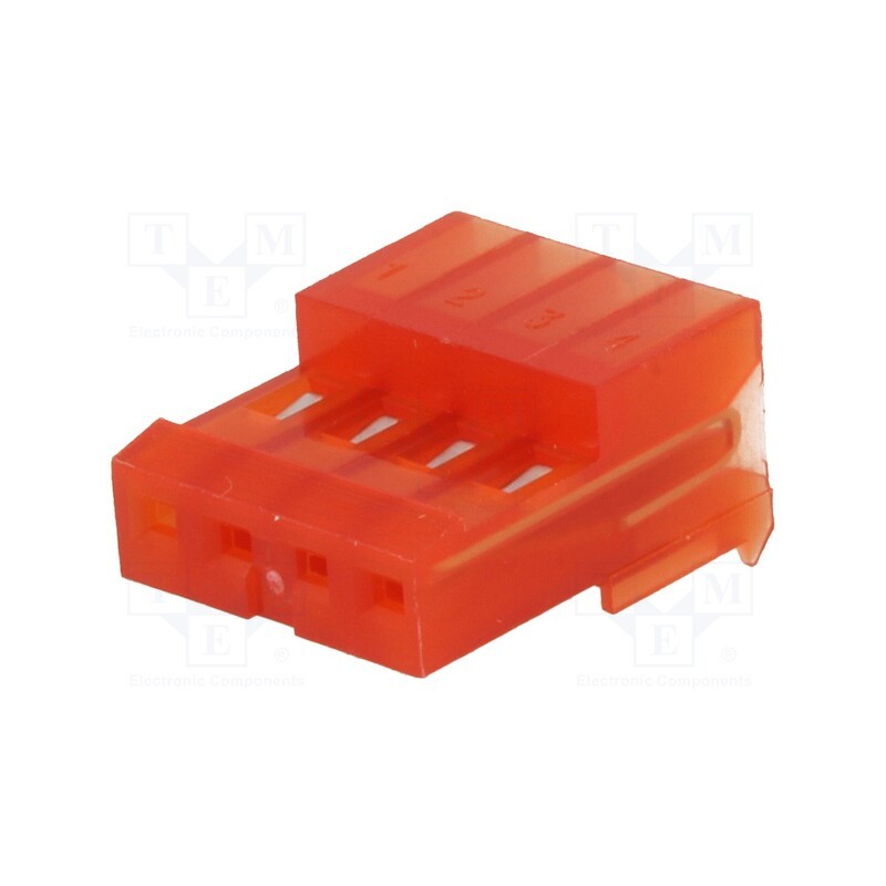 5 pcs x TE Connectivity - 3-640440-4 - Plug, wire-board, female, PIN: 4, 2.54mm, IDC, for cable, MTA-100