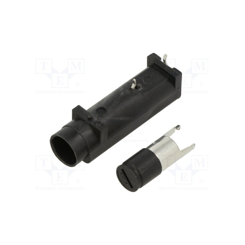 1 pcs x EATON/BUSSMANN - BK-HBH-I-R - Fuse holder, THT, 6.3x32mm, -40÷85°C, 16A, Mat: thermoplastic, 5mΩ