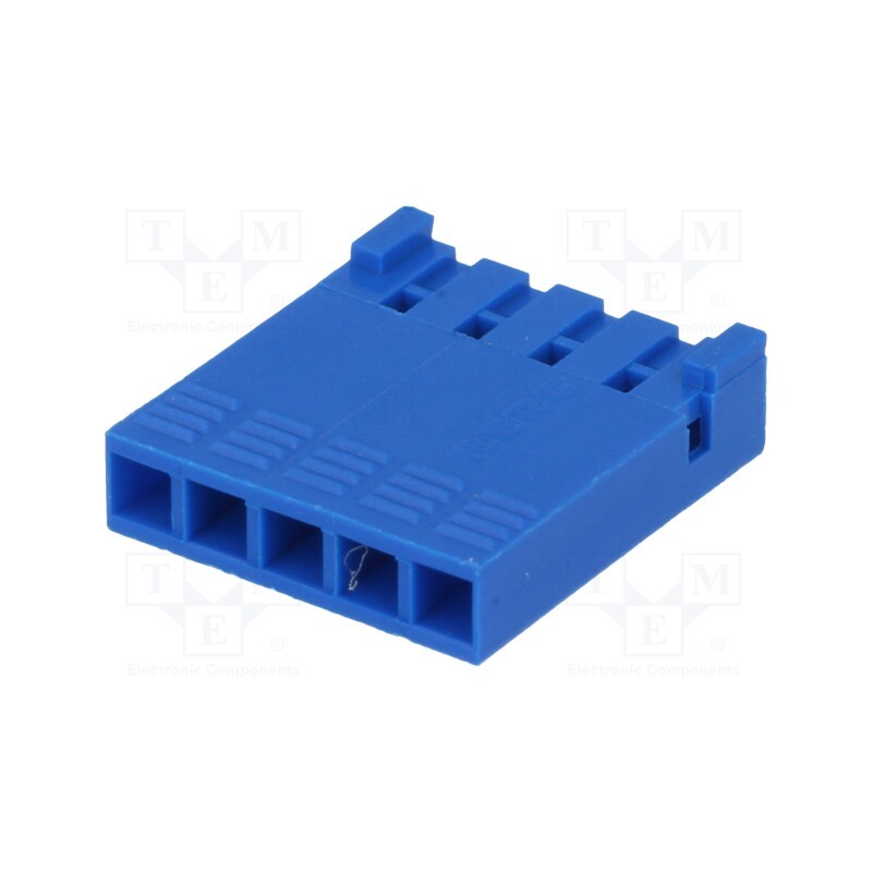 5 pcs x Amphenol Communications Solutions - 65240-005LF - Plug, wire-board, female, PIN: 5, w/o contacts, 2.54mm, for cable