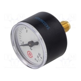 1 pcs x PNEUMAT-110.47-K - Manometer, 0÷16bar, 40mm, non-aggressive liquids,inert gases