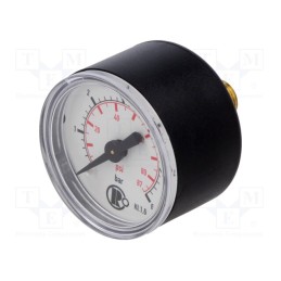 1 pcs x PNEUMAT-110.45-KD - Manometer, 0÷6bar, 40mm, non-aggressive liquids,inert gases