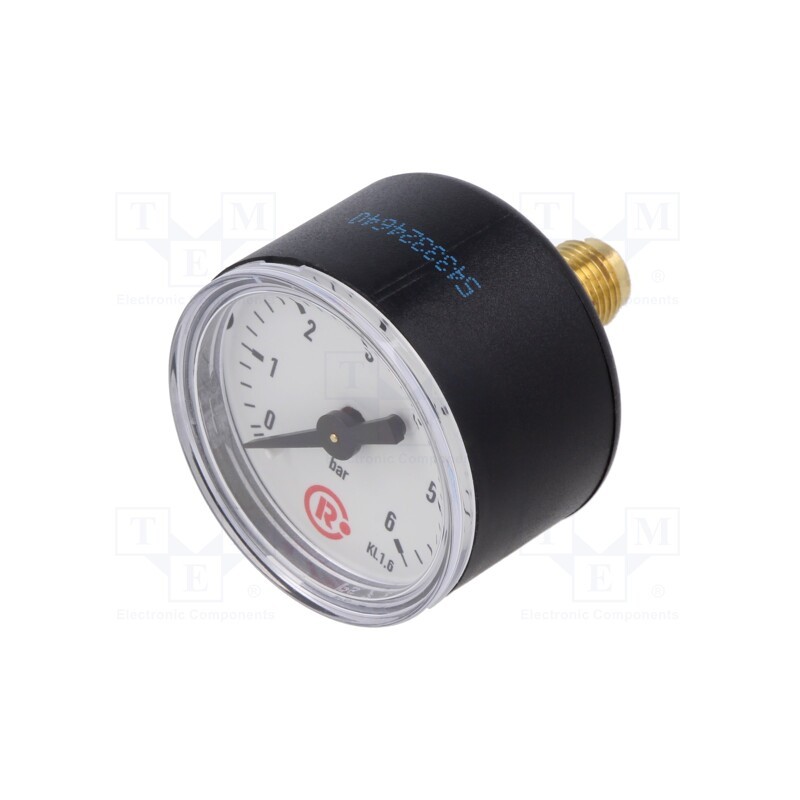 1 pcs x PNEUMAT-110.45-K - Manometer, 0÷6bar, 40mm, non-aggressive liquids,inert gases
