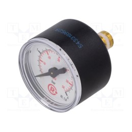 1 pcs x PNEUMAT-110.44-KD - Manometer, 0÷4bar, 40mm, non-aggressive liquids,inert gases