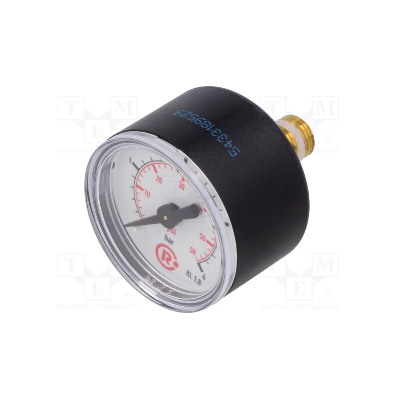 1 pcs x PNEUMAT-110.44-KD - Manometer, 0÷4bar, 40mm, non-aggressive liquids,inert gases