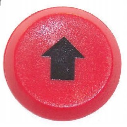 Up down button switch round red