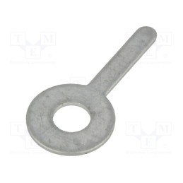 5 pcs x KEYSTONE - 4000 - Tip: solder lug ring, 0.5mm, M3, Ø: 3.3mm, THT, screw, brass, tinned