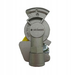 Double-circuit hard air connector without valve x