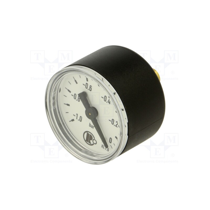 1 pcs x PNEUMAT-110.41-K - Vacuum gauge, -1÷0bar, 40mm, non-aggressive liquids,inert gases