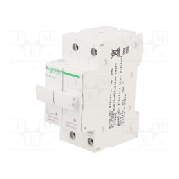 1 pcs x SCHNEIDER ELECTRIC - A9N15650 - Fuse base, for DIN rail mounting, Poles: 2