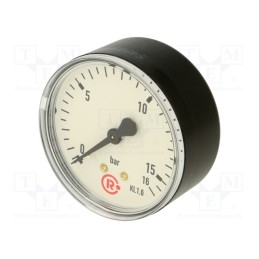 1 pcs x PNEUMAT-218-K - Manometer, 0÷16bar, 63mm, non-aggressive liquids,inert gases