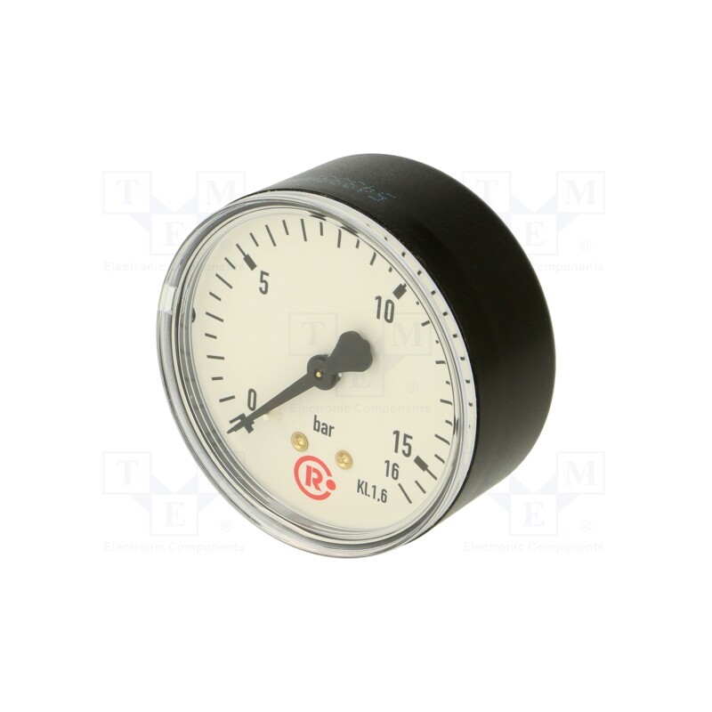 1 pcs x PNEUMAT-218-K - Manometer, 0÷16bar, 63mm, non-aggressive liquids,inert gases