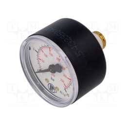 1 pcs x PNEUMAT-208-KD - Manometer, 0÷25bar, 50mm, non-aggressive liquids,inert gases